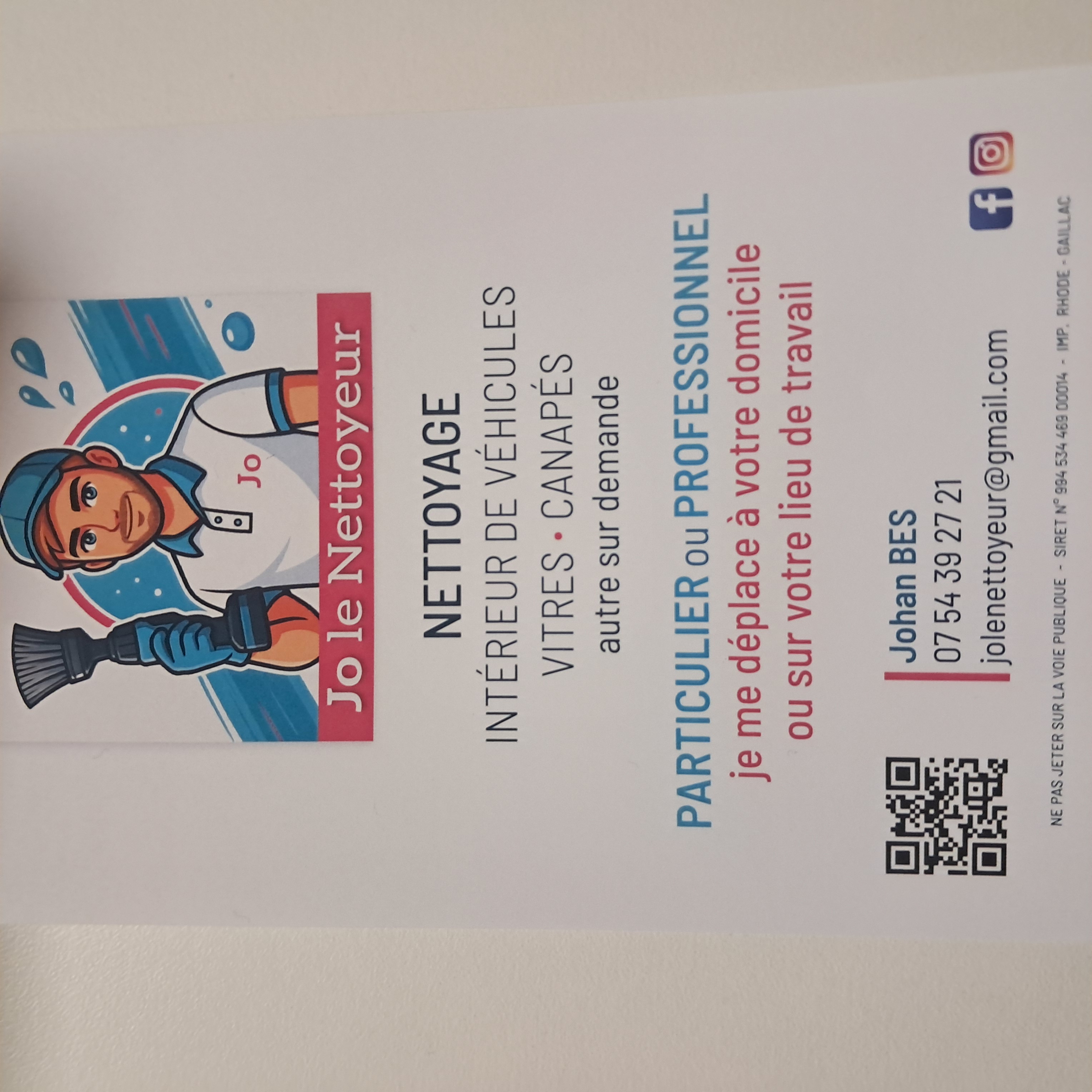 Jo le nettoyeur